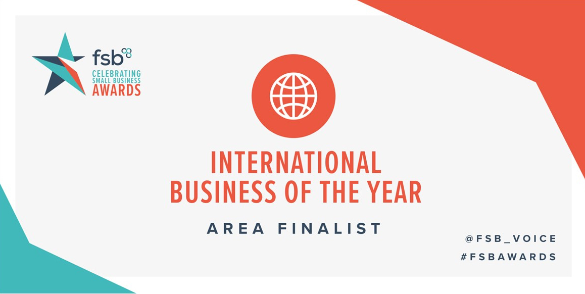 FSB International Business of the year 2020 finalist.